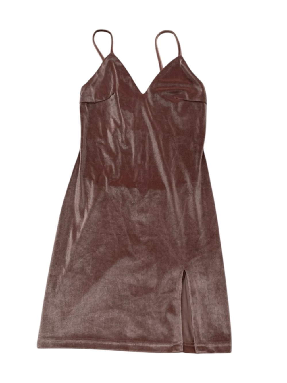 Forever 21 Dusty Rose Pink Velvet Mini Going Out Dress Size S